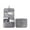 Gray, variant on JOGZMZ Hanging Toiletry Bag - Large Cosmetic Makeup Travel Organizer for Men & Women with Sturdy Hook, 9.45x7.09x3.54in