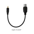 thumbnail image 4 of MCX Male Plug to IEC DVB-T TV Female Jack RF Coaxial Cable Connector Adapter Cord MCX-IEC Cocket Port Connecting Line, 4 of 4