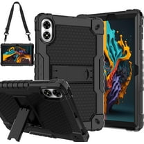 SOATUTO for Case for UMIDIGI G1/G2/G3/G3 Ultra Tablet 2023, Heavy Duty Protective Cover with Kickstand Built in Shoulder Strap Kids Case for UMIDIGI G1/G2/G3 Tab 10.1 inch Tablet (Black/Black)