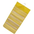 thumbnail image 2 of Organizador de armario colgante Bolsillos de malla de 2 lados Bolsa de almacenamiento para armario Bolsa para ropa interior Calcetines de sujetador, 15 rejillas, Amarillo Sweethay HA003837-05, 2 of 6