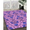 thumbnail image 3 of Ahgly Company Machine Washable Indoor Square Transitional Heliotrope Purple Area Rugs, 6' Square, 3 of 7