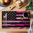 thumbnail image 2 of Camo American Flag Placemats Set of 2, Independence Day Non-Slip Place Mats Washable Table Mats for Kitchen Dining Table Decorations Indoor/Outdoor, 2 of 9