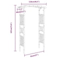 thumbnail image 2 of vidaXL Arche de Roses en Bambou 118x40x187 cm, 2 of 5