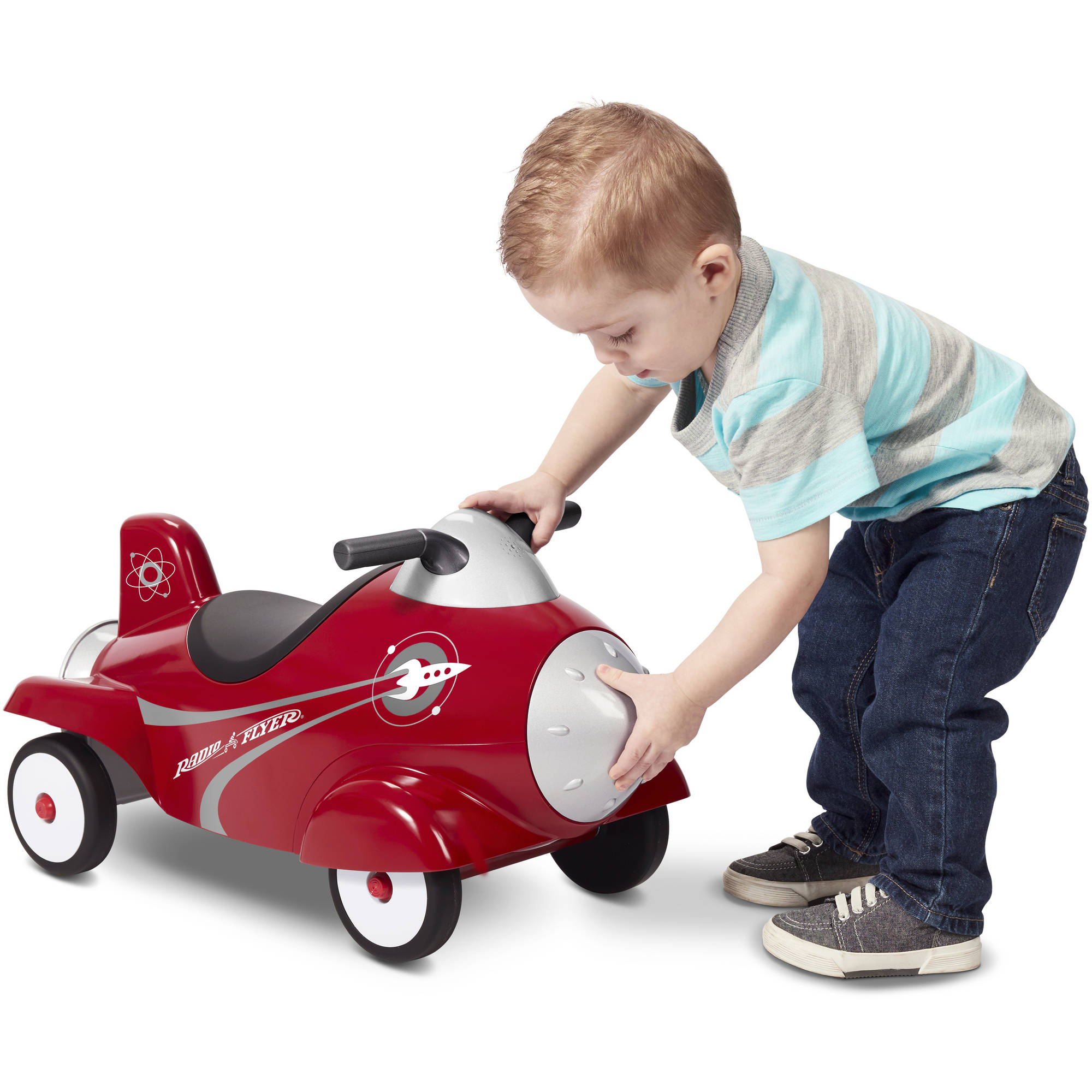 Radio Flyer Retro Rocket Ride-On Red photo 6