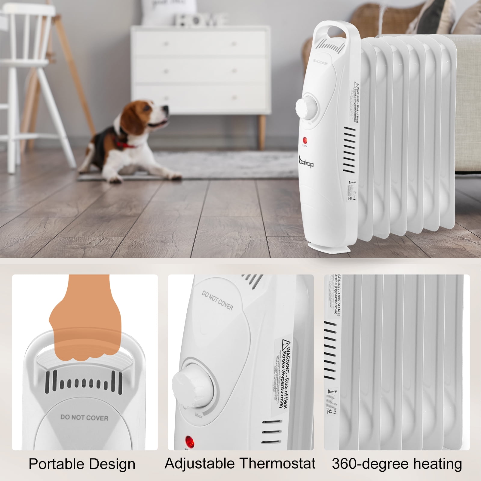 SEGMART Portable Standing Fan, DC Motor Ultra Quiet Oscillating Fan, Natural Wind Floor Fans w/4 Adjustable Angles and 100 Wind Speeds for Bedroom, Living Room, Dining Room, Works With Mi Home, S8698