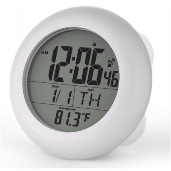 Sonnet Industries Suction Cup Atomic Clock with 1.5 in. Numbers and Stand