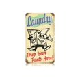 thumbnail image 1 of Past Time Signs V227 Laundry Drop Pants Home and Garden Vintage Metal Sign, 1 of 1