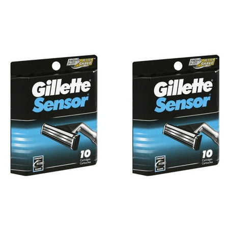 Gillette Sensor Razor Blades Refills, 20 Cartridges