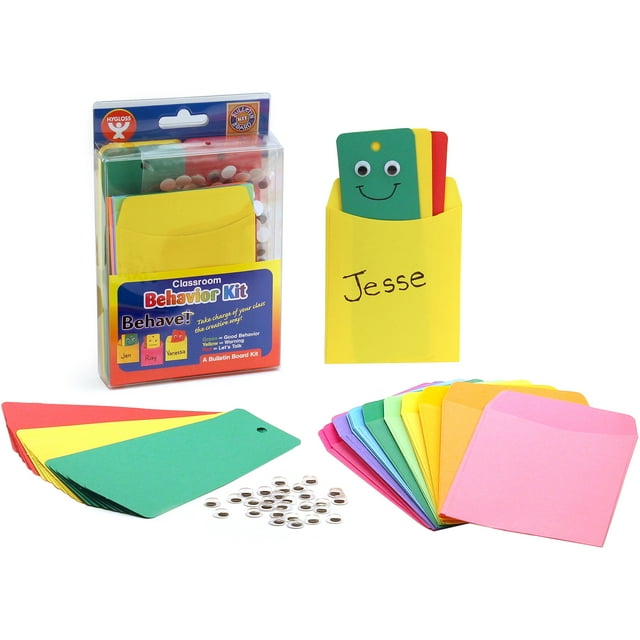 Kit de Tableau d'Affichage 25/Pkg avec Poches & Wiggle Yeux-Rouges, Verts & Jaunes