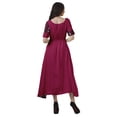 thumbnail image 4 of Moomaya Robe à Manches Courtes Imprimée avec Cordon de Serrage et Encolure Dégagée pour Femmes, 4 of 4