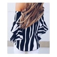 thumbnail image 6 of Uhndy Women's Summer Bobo Causal Bardot Off Shoulder Tops Shirt Blouse-LQ, 6 of 6
