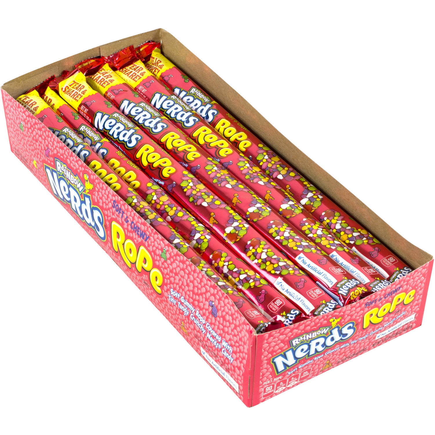 Nerds Rainbow Rope Soft And Chewy Candy 092 Oz 24 Ct 