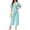 Light green, variant on Summer V-neck Womens Wide Leg Jumpsuits Short Sleeve Tie Knot Front Long Romper