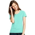 thumbnail image 2 of Hanes Womens X-Temp V-Neck T-Shirt, 2XL, Clean Mint, 2 of 3