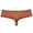 Caramel, variant on Men's Swim Briefs with Lining Drawstring Half Hip Boyshort Thongs Mini Bikini Swimwear Surf Trunks Soft Quick-dry Tangas Breathable Underwear Light Flesh XL