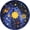 Multi-color, variant on Kid Essentials Cosmic Wonders Geography & Environment Round Rugs Black - 5 ft. 4 in.