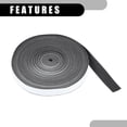 thumbnail image 5 of 1 Pc 26.25Ft 8m Length Universal Automobile Interior Trim Strip Car DIY Strip Faux Leather Black Stitch, 5 of 6