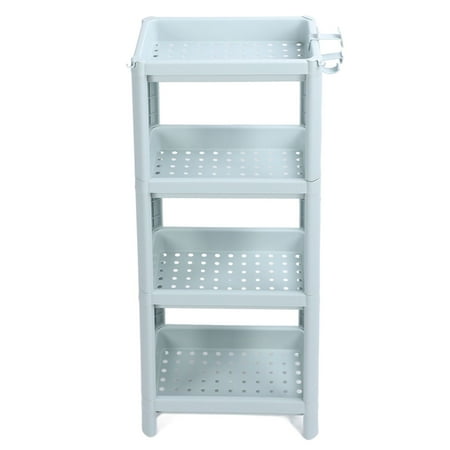 

2024 Bathroom Floor Storage Shelf Bathroom Storage Open Shelf Unit Freestanding Corner Rack Shelves Storage Rack Nordic Blue 4 Tier