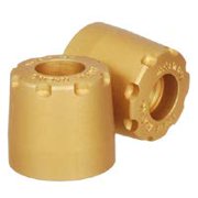 Ariete 12997/U1-O Alu-Rub Bar Ends - 12-14mm - Gold