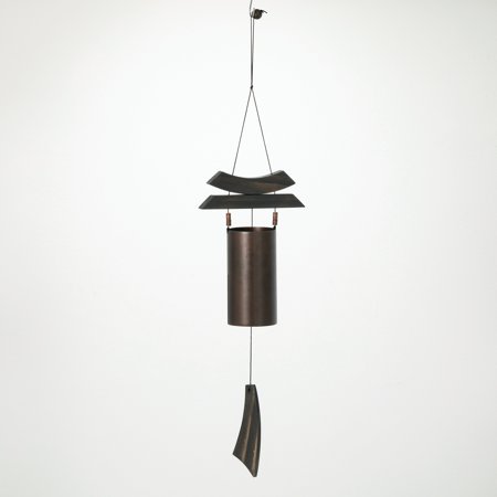 Woodstock Wind Chimes for Outside Garden Patio Porch and Outdoor Decor 38 Antique Copper Dharma Bell Medium DBMD