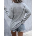 thumbnail image 3 of Women's Off The Shoulder Sweaters Cute Fall Tunic Tops Knitted Pullover Sweater, 3 of 5