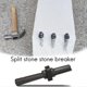 thumbnail image 2 of 7 Set New Stone Splitter 9/16in Metal Plug Wedges And Feathers Shims Concrete Rock Splitters Hand T, 2 of 5