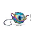 thumbnail image 4 of Cadena de té de acero inoxidable Cadena de cadena Tetera Forma portátil Lavable Removable Infusor Sopa Filtro Accesorios DIYOO HA059338-01, 4 of 7
