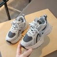 thumbnail image 5 of Girls Shoes - Girls Sneakers Breathable Footwear Lightweight Mesh Comfortable for Walking Running Casual Sports Design Outdoor Shoes for Kids Activities - Girls Sneakers,Color:04 Grey,Size:29, 5 of 5