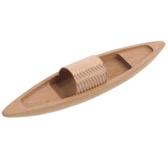 Raindrops Compact Khaki Boat Model Decor for Desktop Office or Home Made of Synthetic Material 4.5 Inches