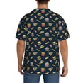 thumbnail image 3 of Kdxio Men's Hawaiian Shirt for Men Short Sleeve Shirt Fastfood Summer Casual Holiday Beach Button Down T-Shirts, 3 of 5