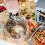 Beautiful 5.3 Qt Stand Mixer, Rose with Flat Beater, Dough Hook, Balloon Whisk
