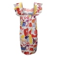 thumbnail image 5 of Women Dresses Leisure Dresses Printed Loose Sling Sleeveless Printed Sexy Fashion Dresses Multicolor Trendy Skirt Size L, 5 of 7