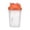 orange, variant on 600ml Protein Shaker Bottle for Mixing Sports Drinks and Whey Powder with Integrated Stirring Cup