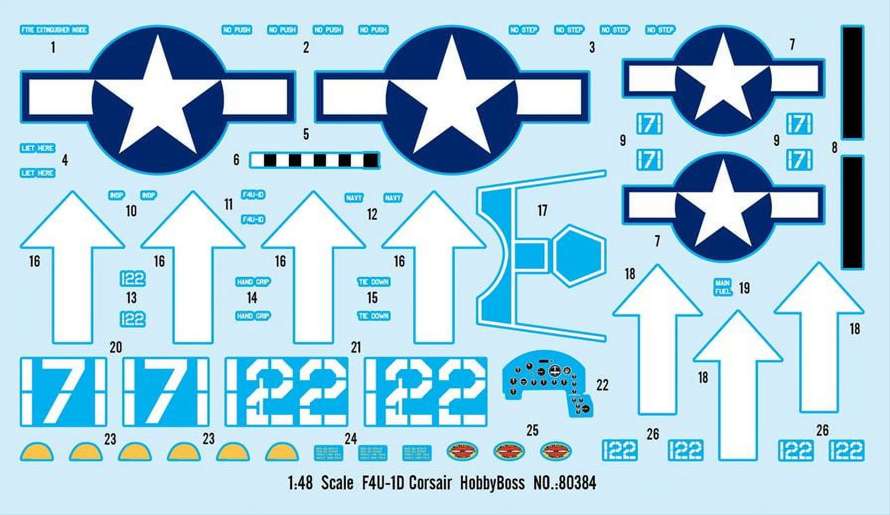 HobbyBoss 80384 F4U-1D Corsair 1/48 Scale Plastic Model Kit