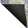 thumbnail image 5 of Addison Rugs Mayfield Premium Machine Washable Transitional Abstract Purple Rectangle Rug, 3' X 5' Machine Washable Transitional Abstract Purple Oversized Sherpa Throw Blanket, 5 of 7