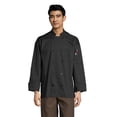 thumbnail image 1 of Uncommon Threads 0426P-0102 Unisex Workhorse Pro Vent Chef Coat with Mesh, Black - Small, 1 of 1