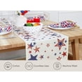 thumbnail image 4 of 4th of July Table Runner - 14 x 72 Inches - Independence Day Indoor Outdoor Decorations - Rustic Patriotic by JEWLALO, 4 of 5