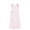 thumbnail image 4 of YuXingFu Women's Jean Dress Sleeveless Trumpet Evening Dress Polka Dot Relaxed V-Neck Vacation for Summer Multicolor S, 4 of 8