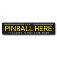 thumbnail image 2 of Pinball Novelty Decor, Metal Wall Sign - 4x18 Inches, 2 of 4