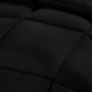 Utopia Bedding Comforter Duvet Insert - Quilted Comforter with Corner Tabs - Box Stitched Down Alternative Comforter (Black/Grey, Twin) Twin Black/Gray