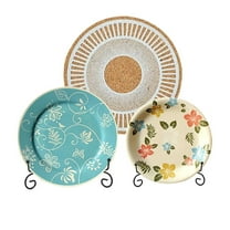 Black Iron Easel Plate Display Photo Holder Stand Curve Design for Home Decoration, Displays Picture Frames, Black Iron Easel Stands for Photo, Decorative Plate,Tablets and Table Art,Black,5.12x3.97"