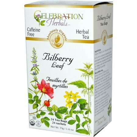 Celebration Herbals thé à base de plantes bio sans caféine Myrtille feuille 24 sacs de thé à base de plantes