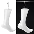 thumbnail image 2 of Modelo de pie blanco con gancho, fácil de colocar, apto para hombres y mujeres, para exhibición de calcetines Derecha kusrkot maniquí de pie blanco, 2 of 8