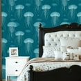 thumbnail image 2 of Coastal Peel and Stick Wallpaper Seamless Jellyfish Soft Blue White Contact Paper 23.6in x 9.8ft Wallpaper Removable Self Adhesive Wall Paper for Bedroom, 2 of 8