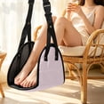 thumbnail image 5 of Foot Hammock for Plane Travel,Adjustable Leg Rest Sling,Foldable Portable Design | Comfortable Memory Foam,Long Flight Footrest Essentials,Pink, 5 of 9