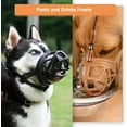 thumbnail image 4 of BARKLESS Dog Muzzle, Basket Muzzle for Biting, Chewing and Scavenging, Humane Cage Mouth Cover, Perfect for Grooming and Training Small, Medium, Large Aggressive Reactive Dogs, 4 of 7