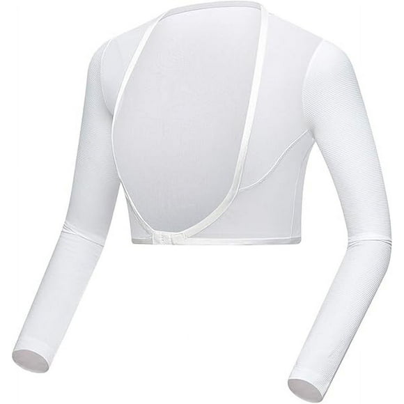 Womens Golf Cooling Shawl SPF UV Shirts Vests Sun Protection Arm Sleeve for Outdoor Sports White