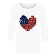thumbnail image 2 of Camisetas de Manga Corta para las Mujeres Día de la Independencia Impreso Suelto Cuello Redondo Tee, Casual Y Blusas Festivas para las Mujeres Casual, 2 of 4
