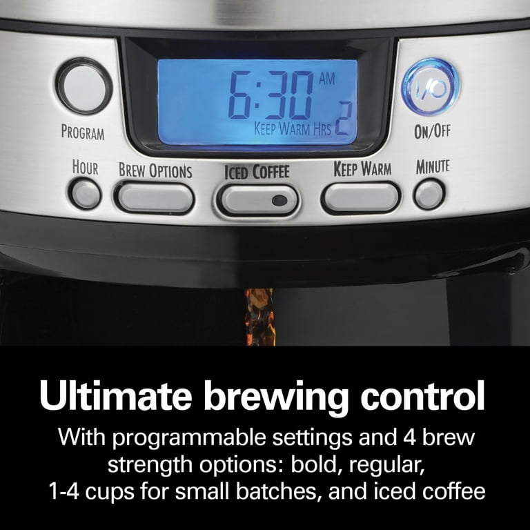 Hamilton Beach BrewStation 12 Cup Coffee Maker, Programmable with