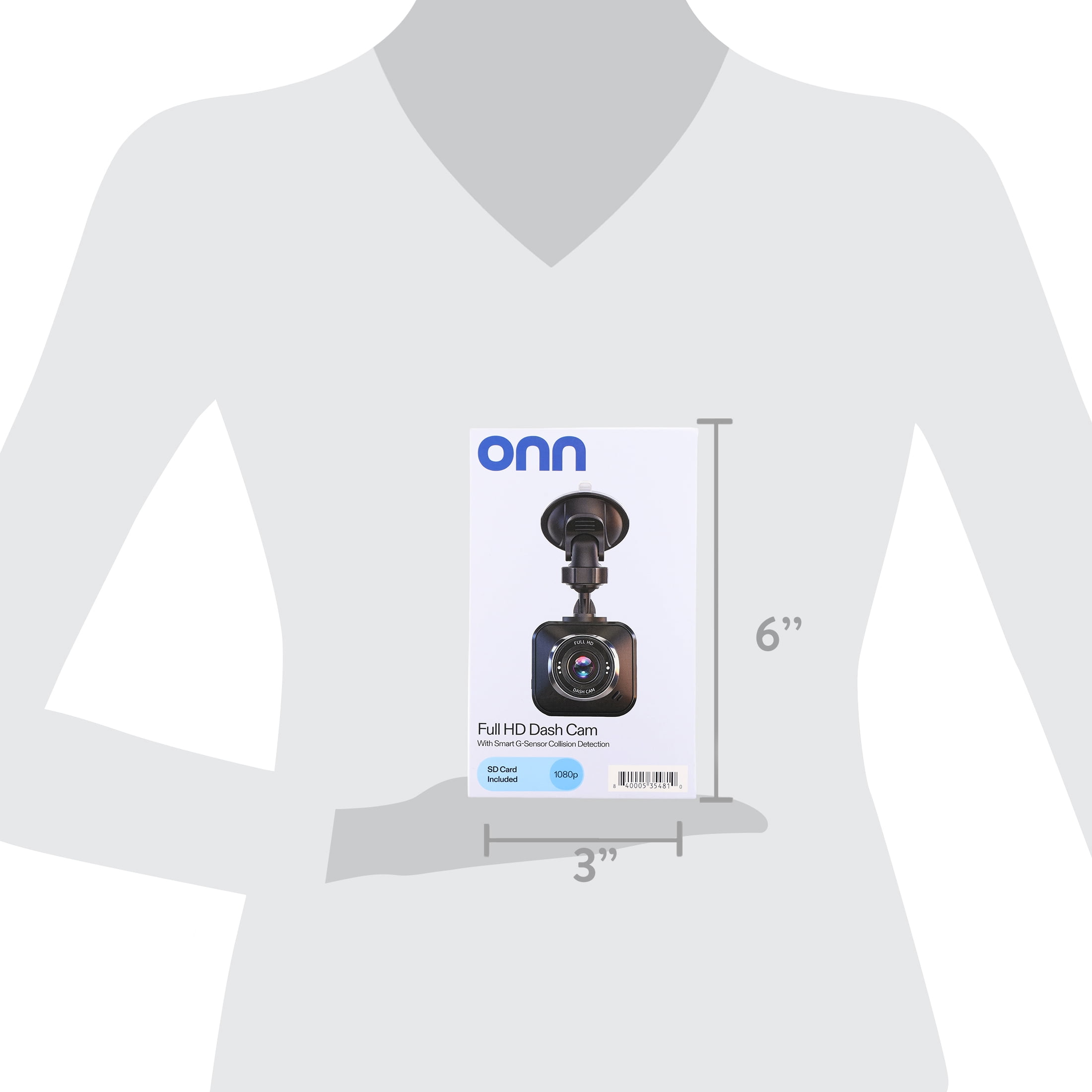 onn Full HD 1080p Dash Cam